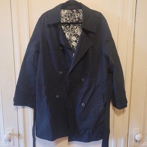 OLD NAVY Black Tie-Front Trench | XXL